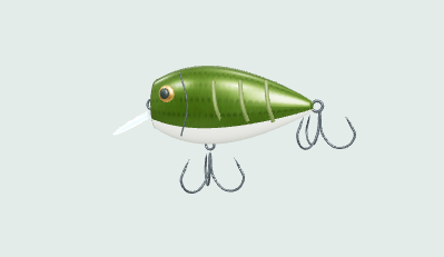 Illustrative diving crankbait model