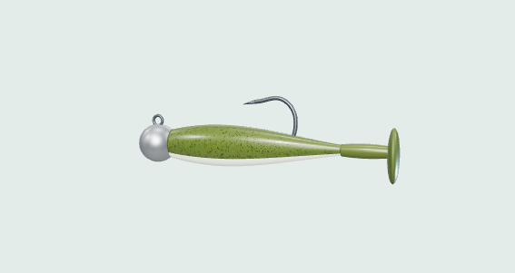 Illustrative paddletail swimbait model